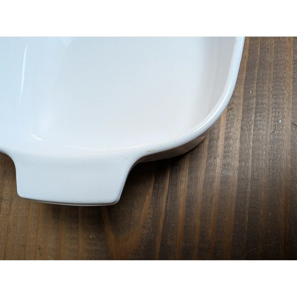 Corning Ware A-1-B 1L White Square Vtg Casserole Dish Pyrex A7C Glass Lid USA